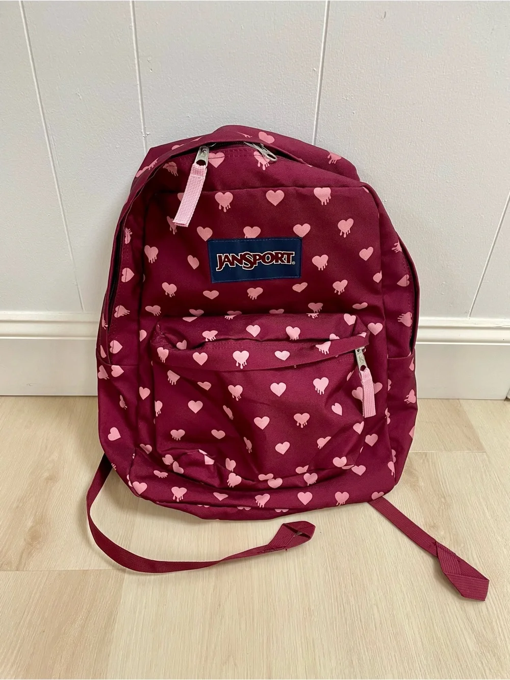 NEW Jansport | Superbreak Backpack Russet Red Melting Hearts